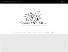 Tablet Screenshot of carolynskids.com